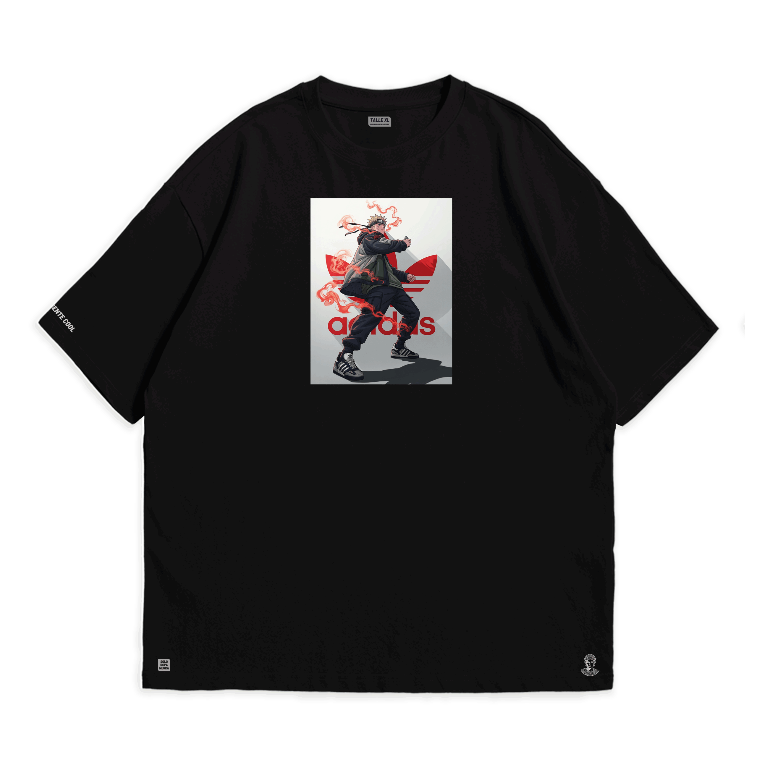 Remera Oversized Naruto x Adidas | Algodón Peinado 20.1